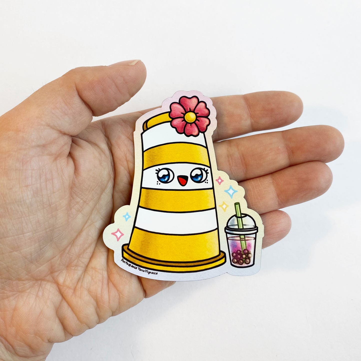 Autocollant Kiko et bubble tea