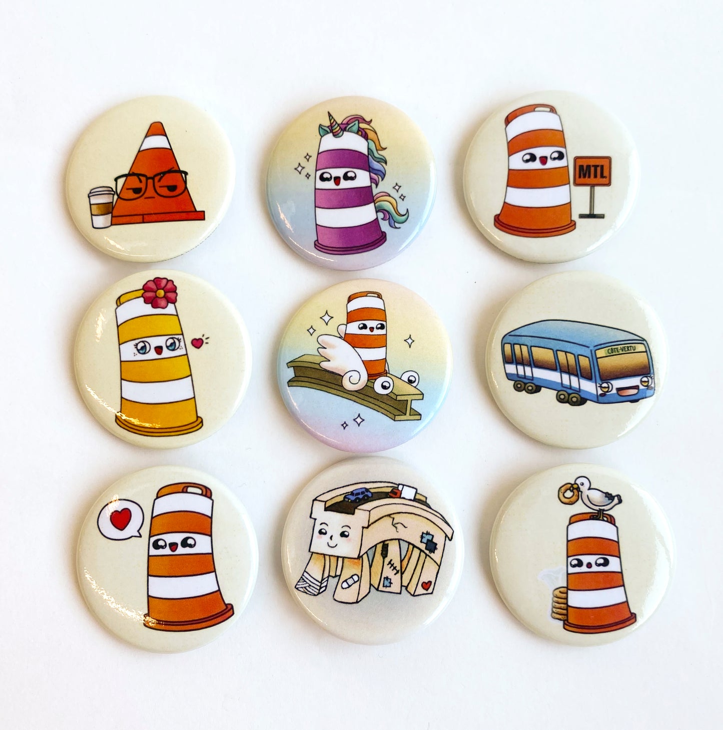 Madame STM 1.5" round button