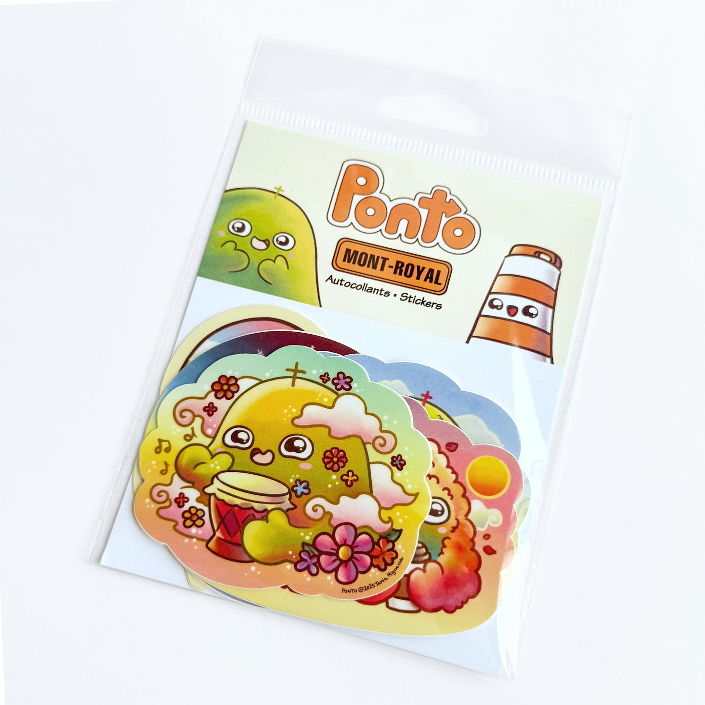 Paquet d'autocollants Kawaii Mont-Royal