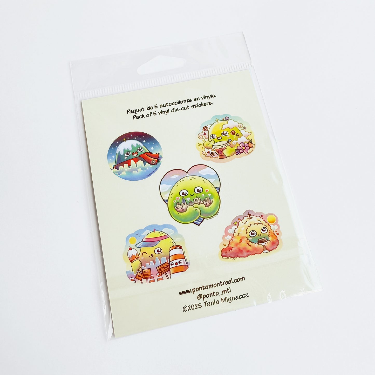 Paquet d'autocollants Kawaii Mont-Royal