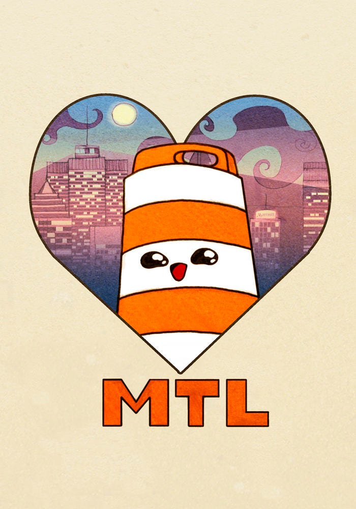 Ponto loves Montreal Postcard