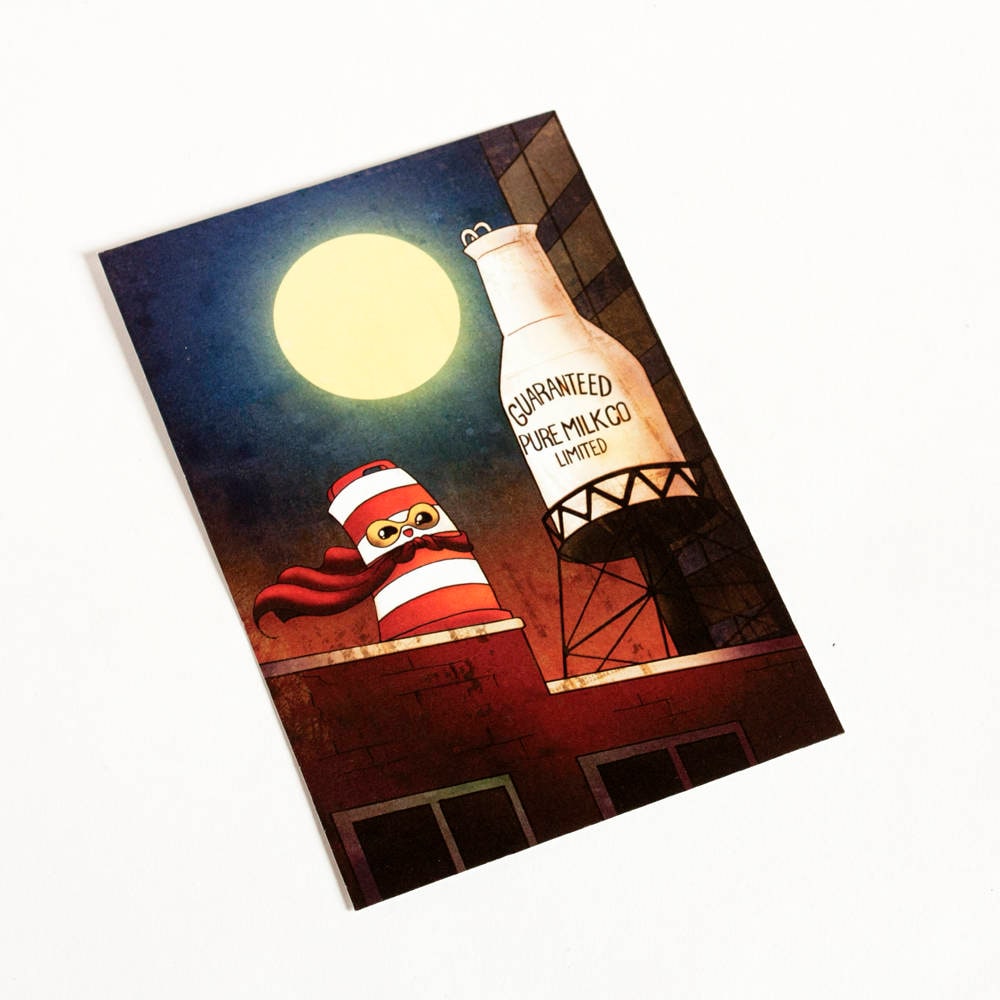 Guaranteed Pure Milk Bottle Postcard