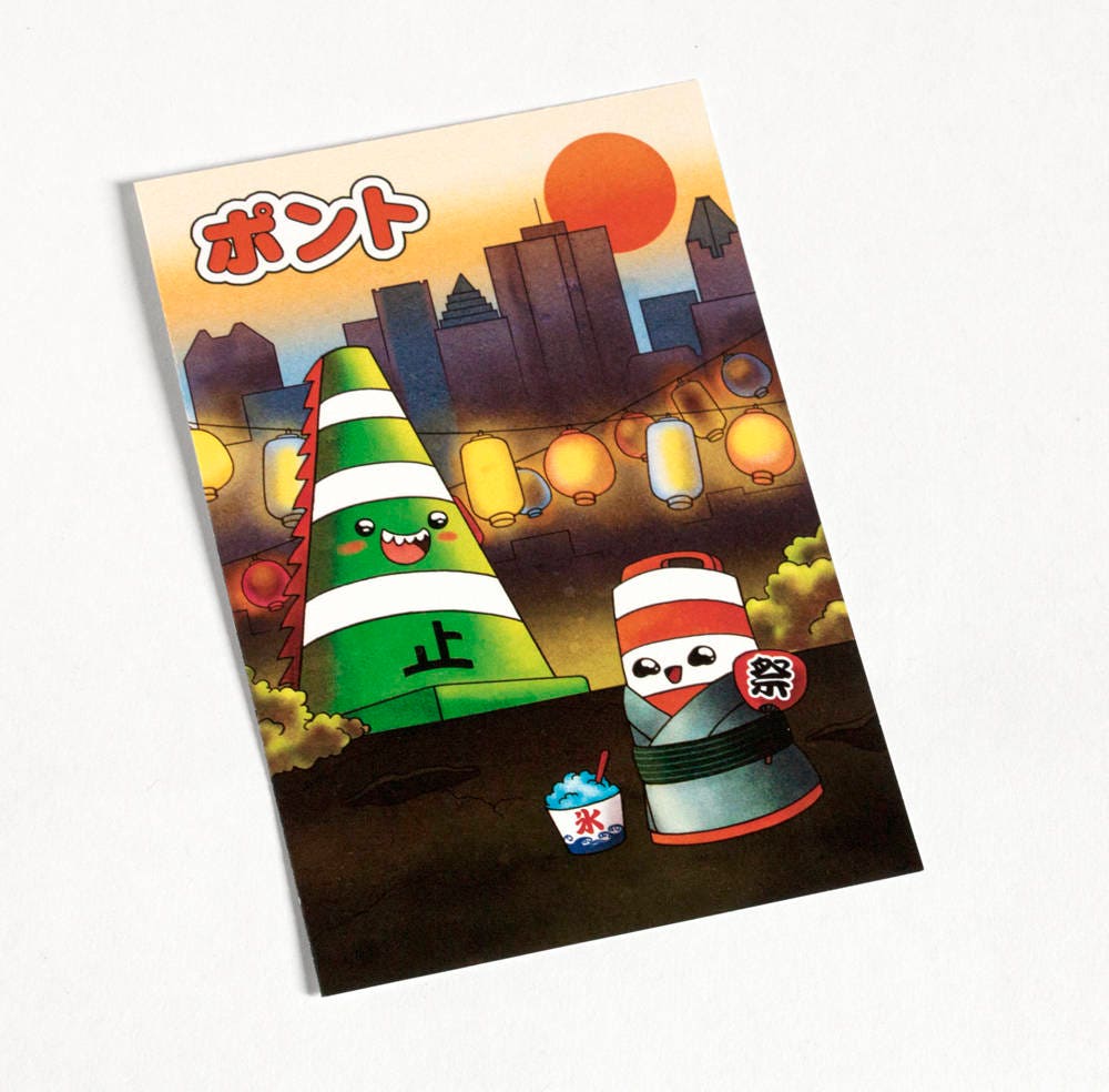 Matsuri Ponto with Conezilla Postcard