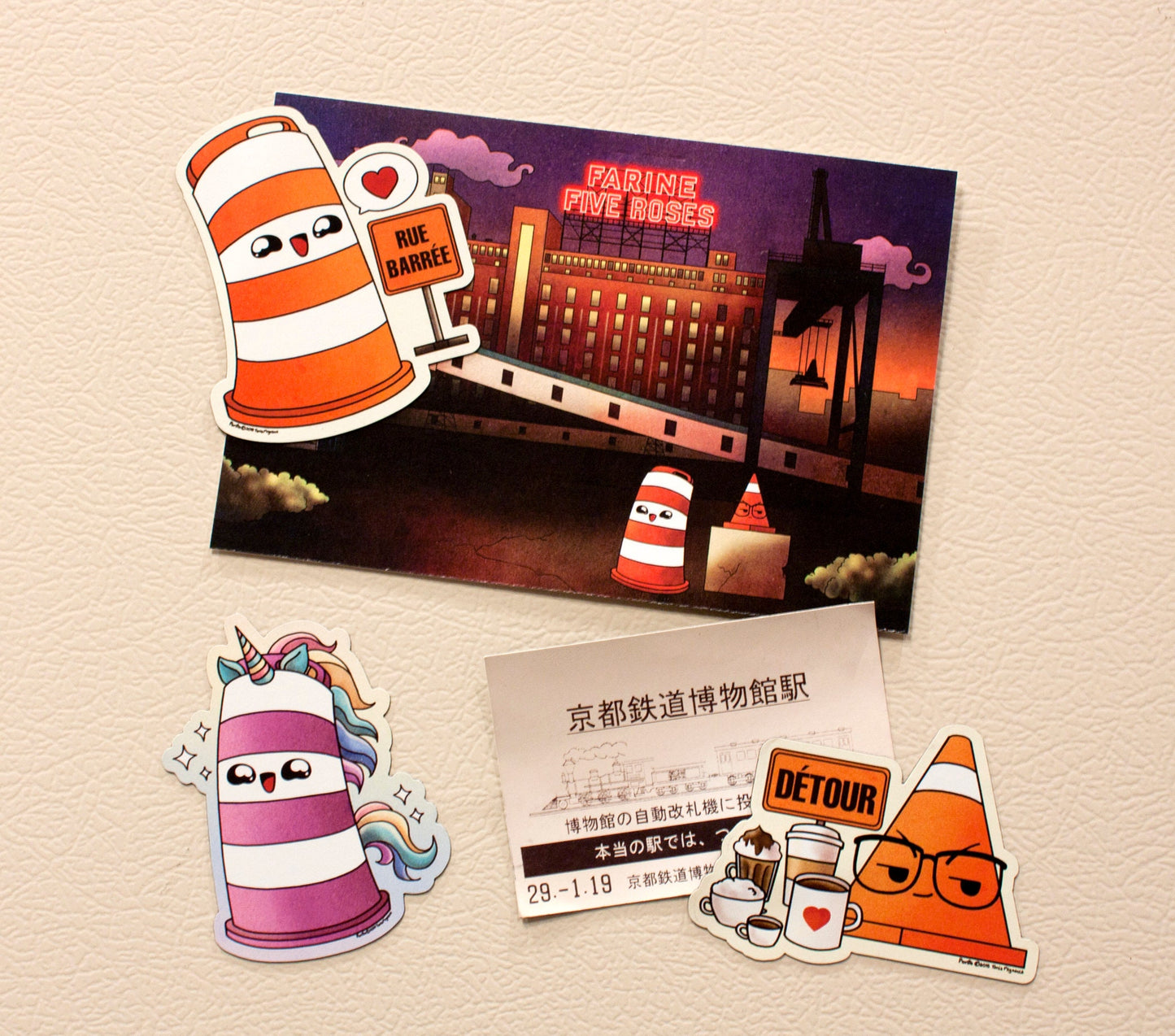 Ponto loves Montréal Fridge magnet