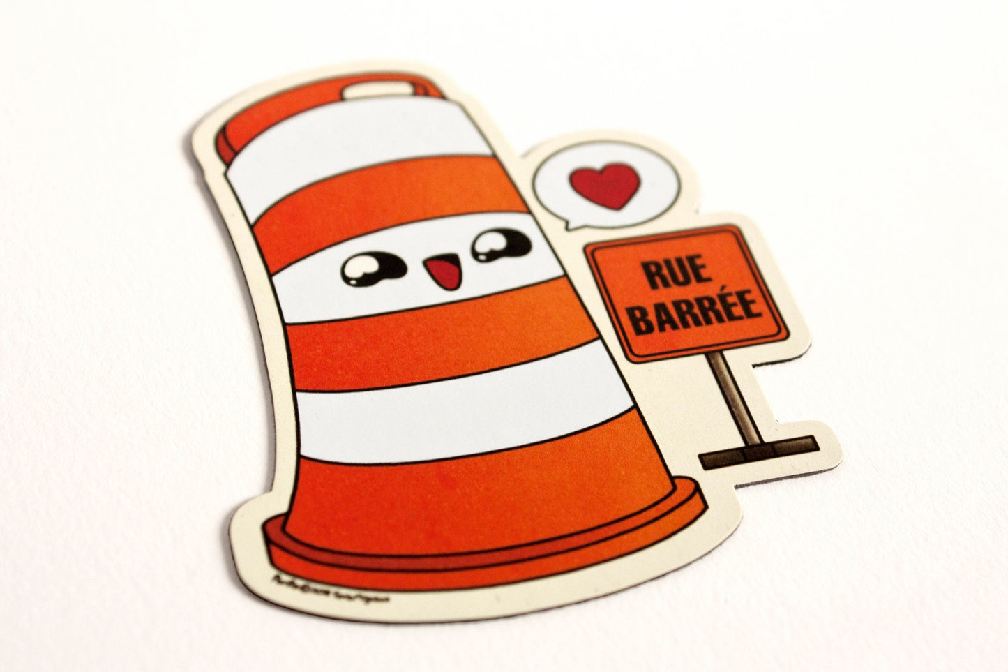 Ponto with RUE BARRÉE sign Fridge magnet