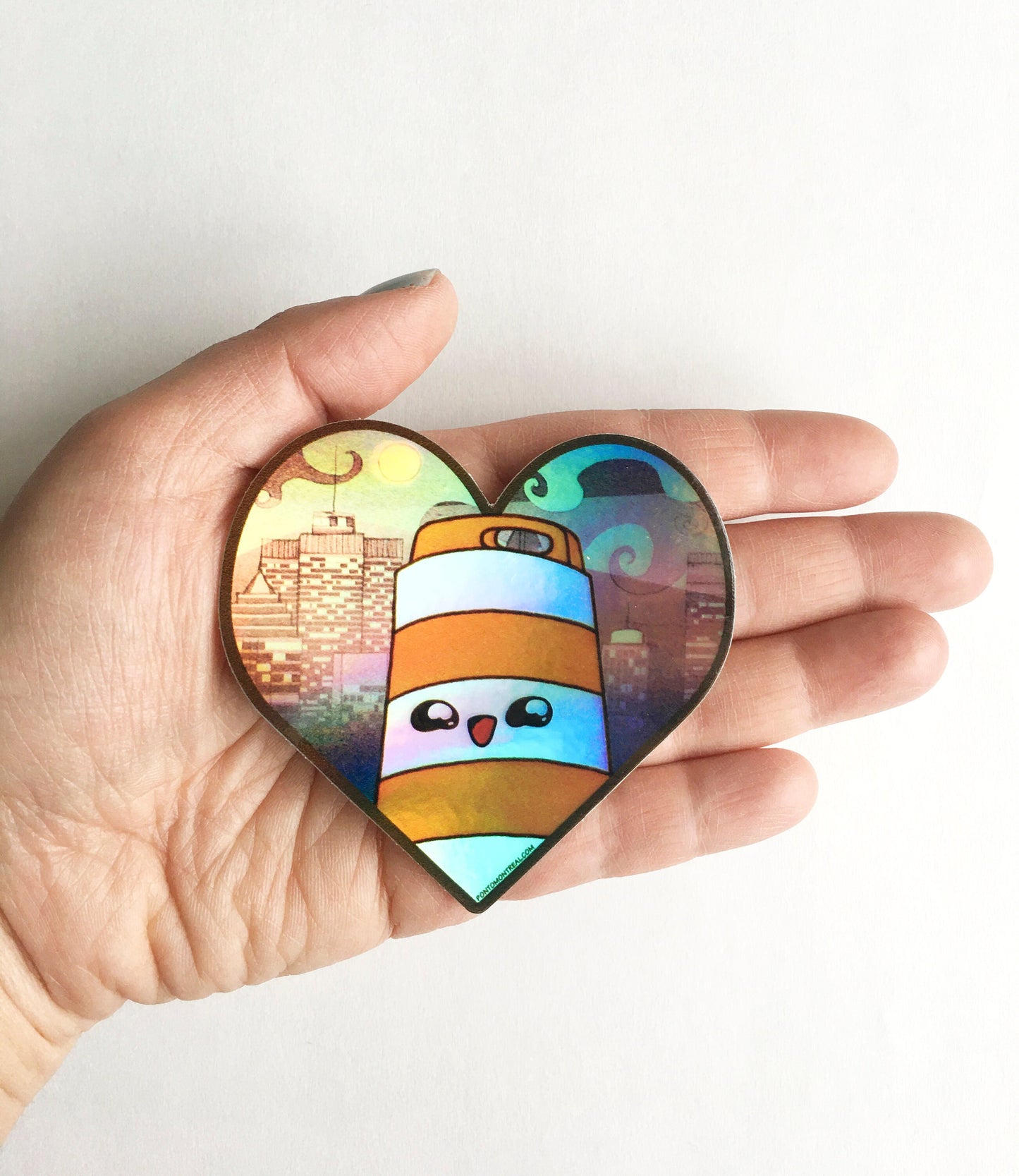 Heart Holographic Sticker
