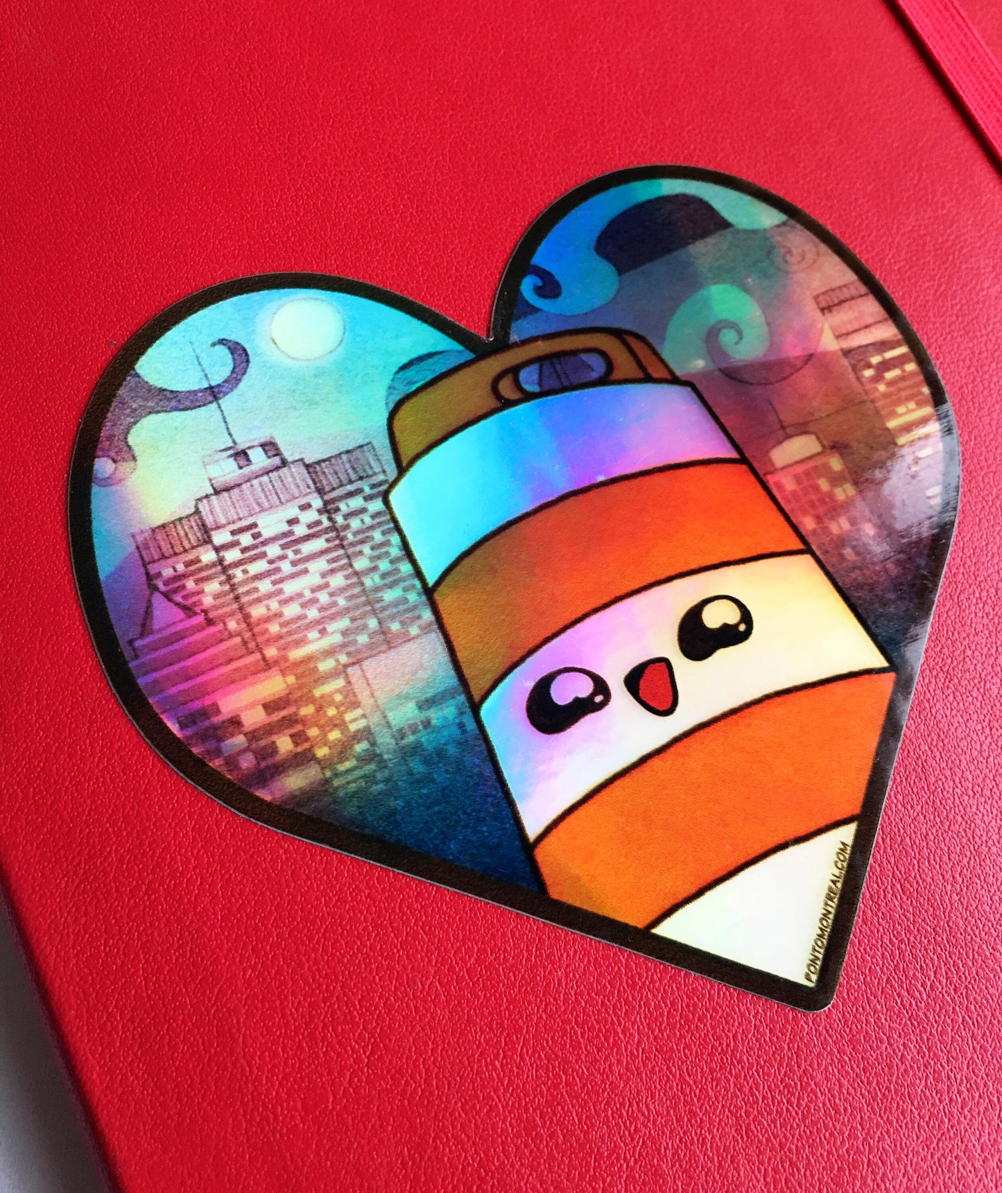 Heart Holographic Sticker