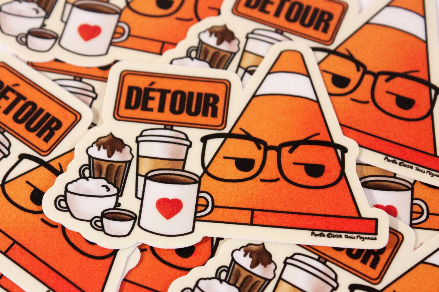 Gerald with coffee Sticker