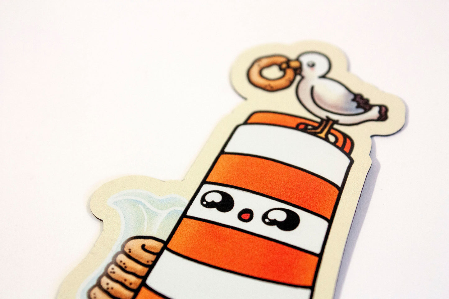 Ponto with bagel and seagull Fridge magnet