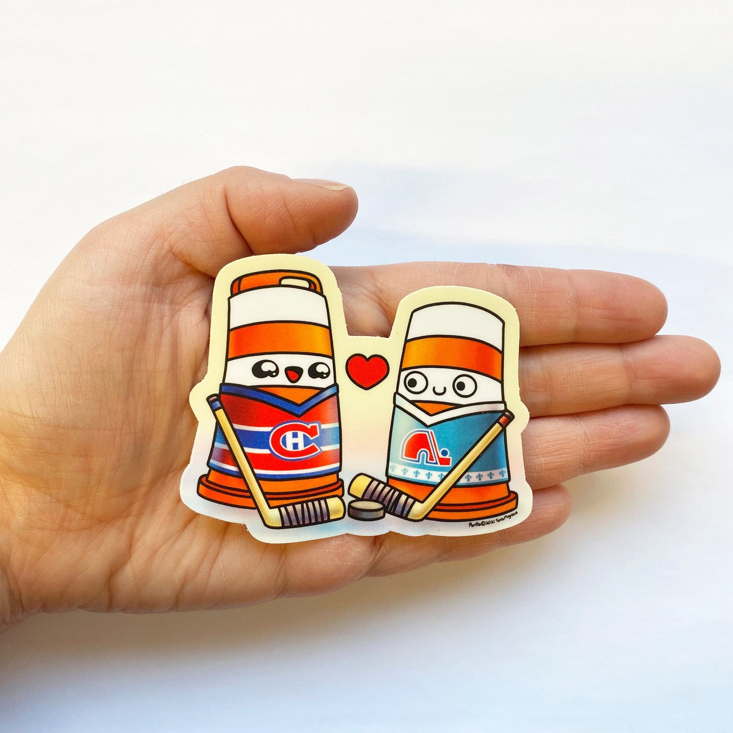 Montreal VS Quebec Fridge magnet