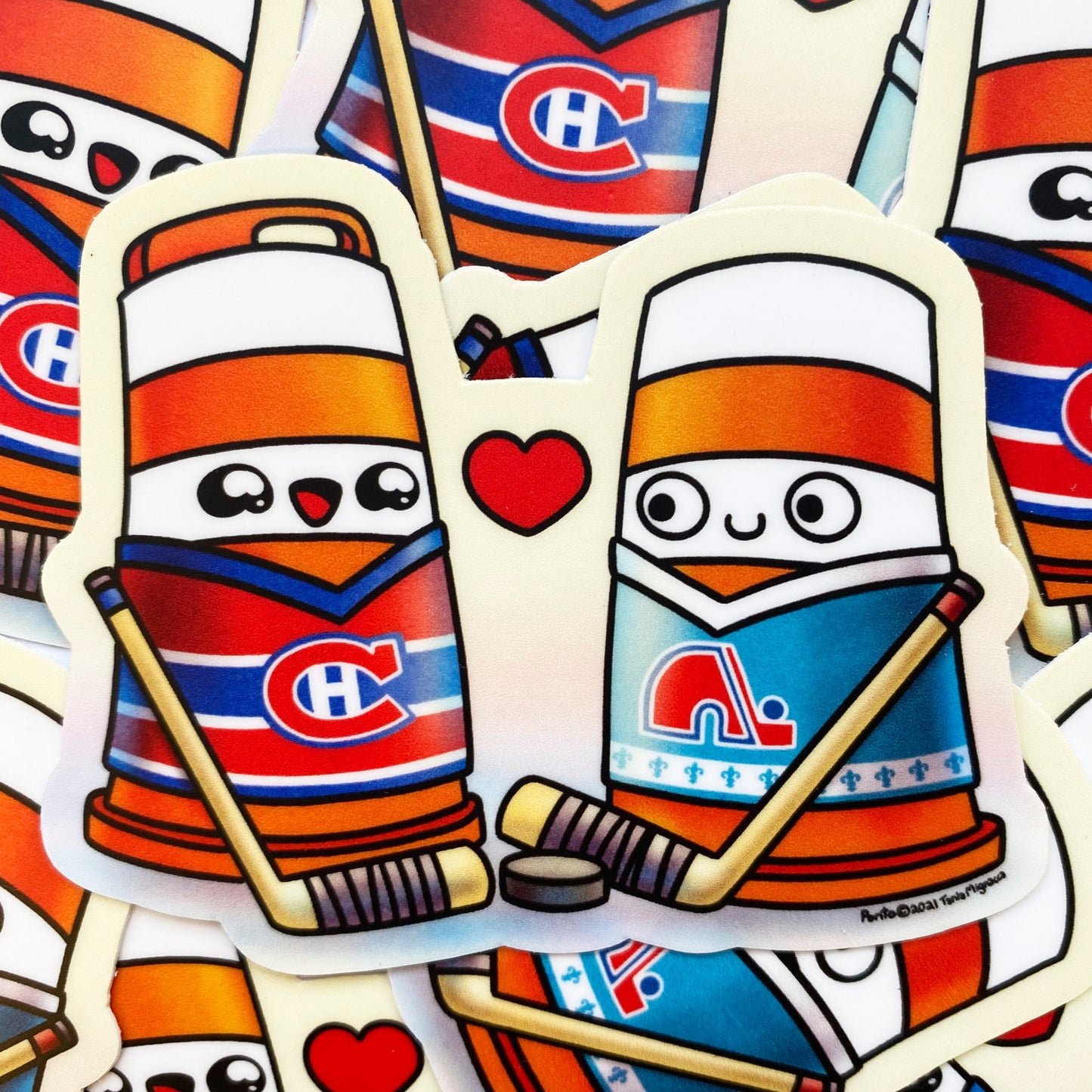 Montreal VS Québec Hockey Sticker