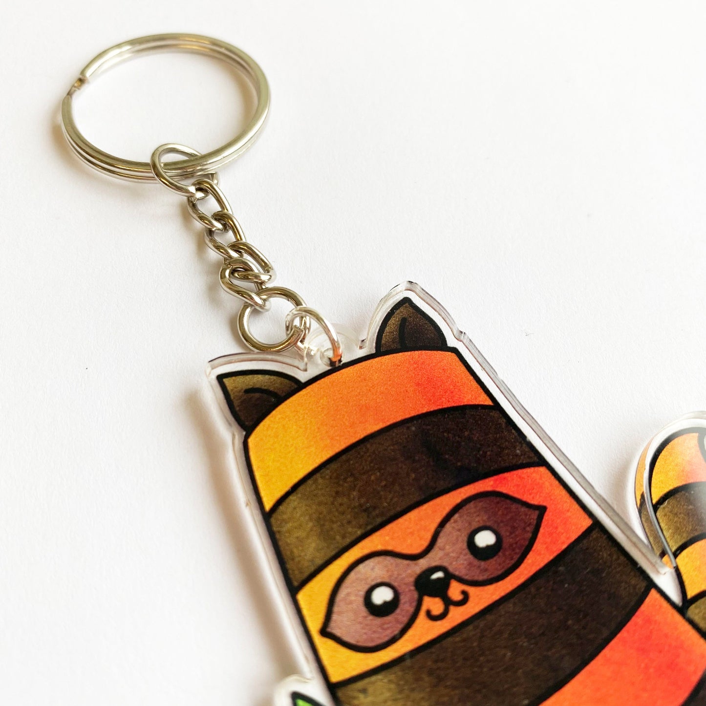 Raccone Keychain Charm