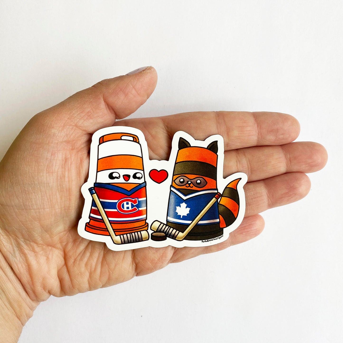 Montreal VS Toronto Fridge magnet