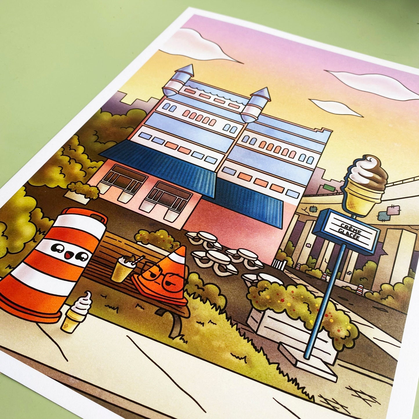 Ice Cream Castle 13x19 Print