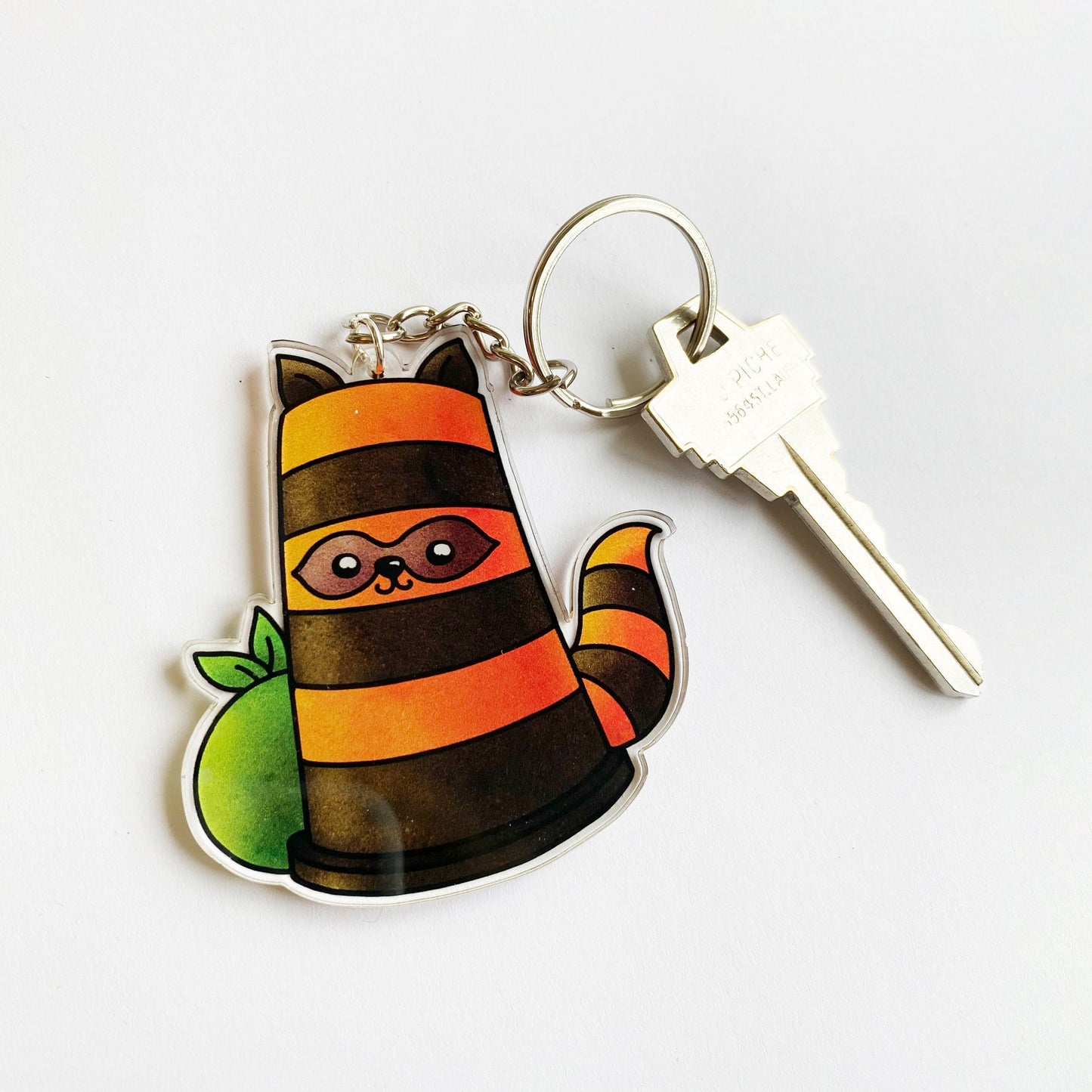 Raccone Keychain Charm