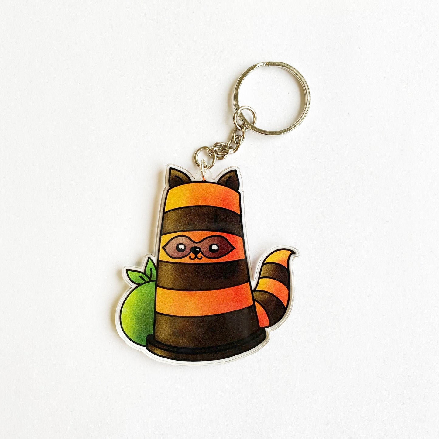 Raccone Keychain Charm