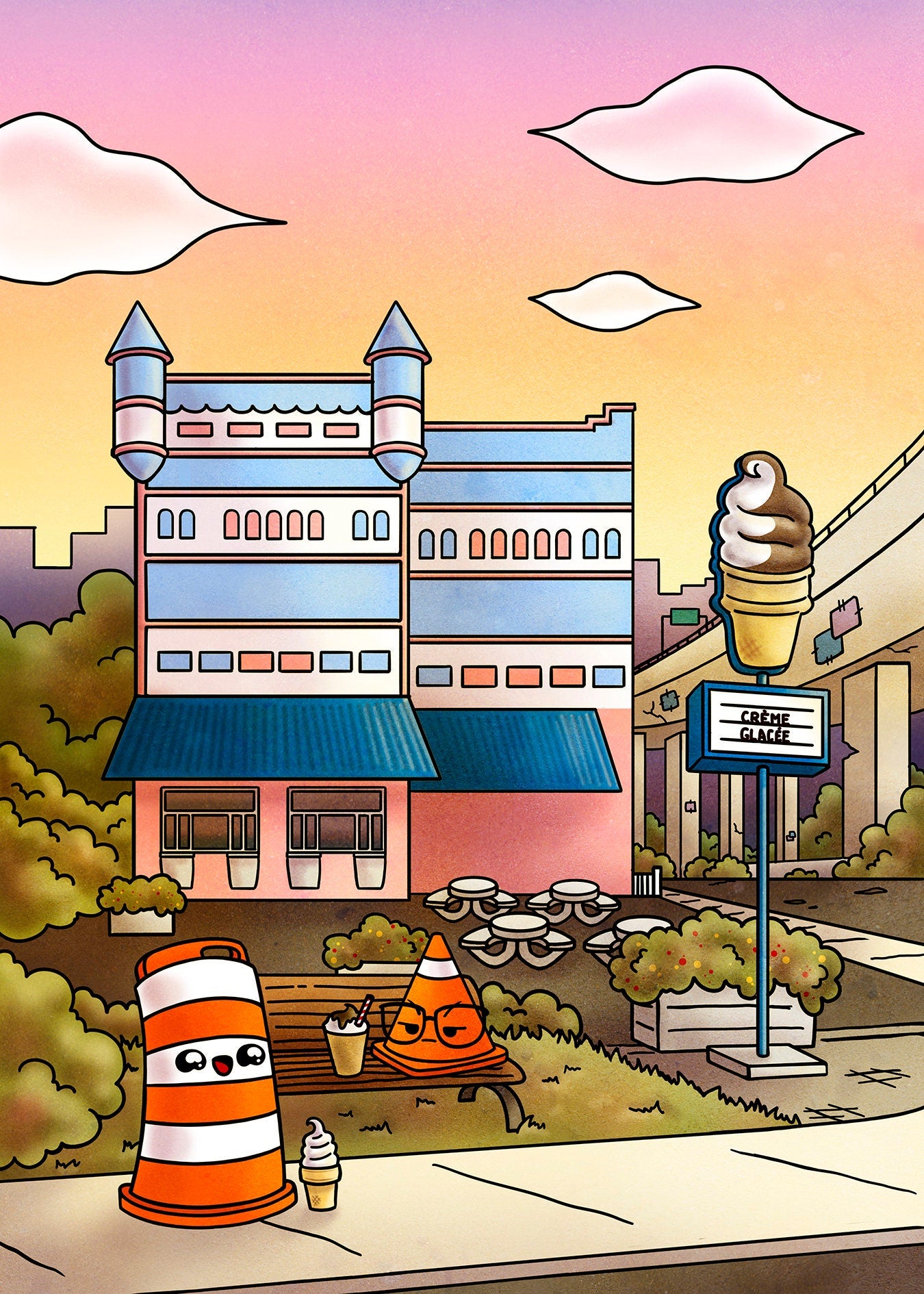 Ice Cream Castle 13x19 Print