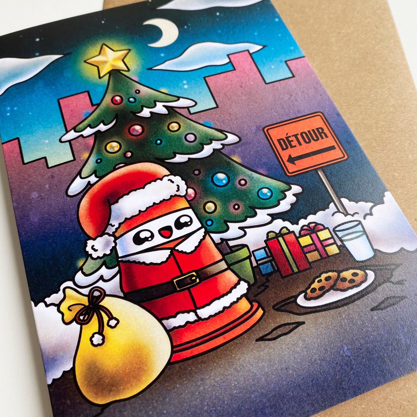 Greeting card Santa Ponto
