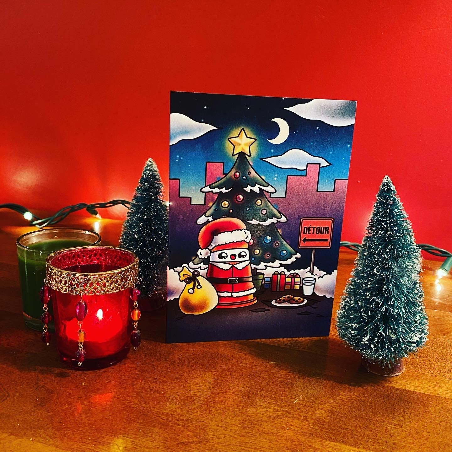 Greeting card Santa Ponto