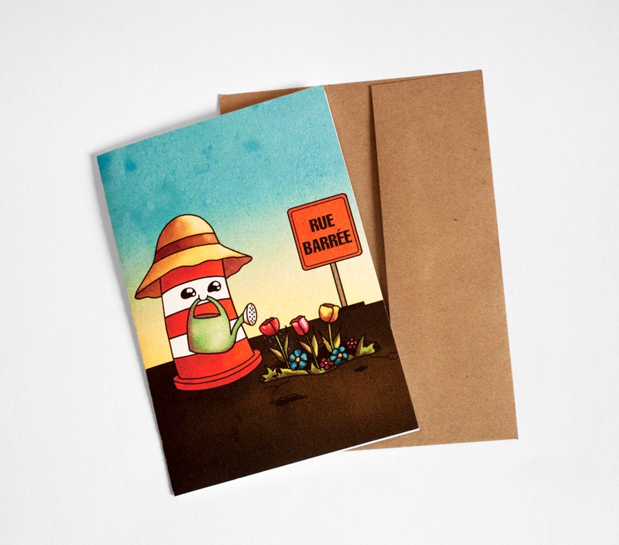 RUE BARRÉE garden greeting card
