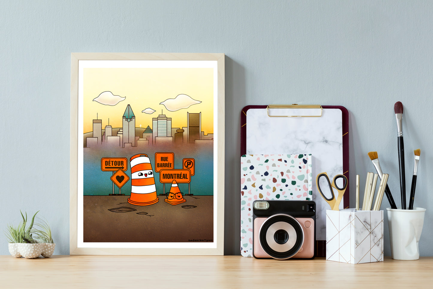 Montreal DÉTOUR 9x12 print