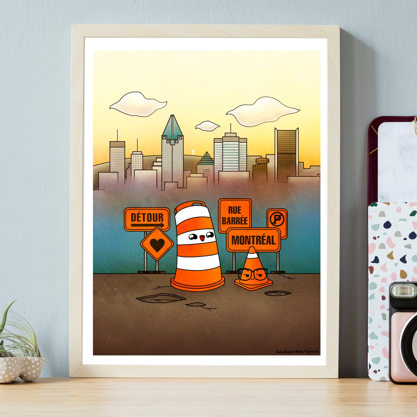 Montreal DÉTOUR 9x12 print