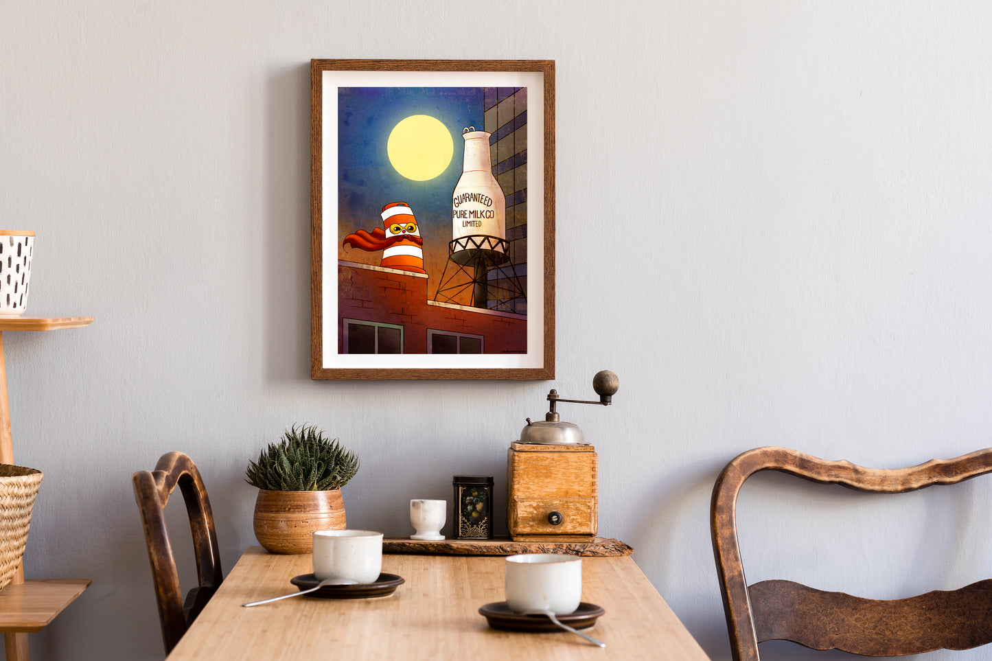 Guaranteed Pure Milk Bottle 13x19 Print