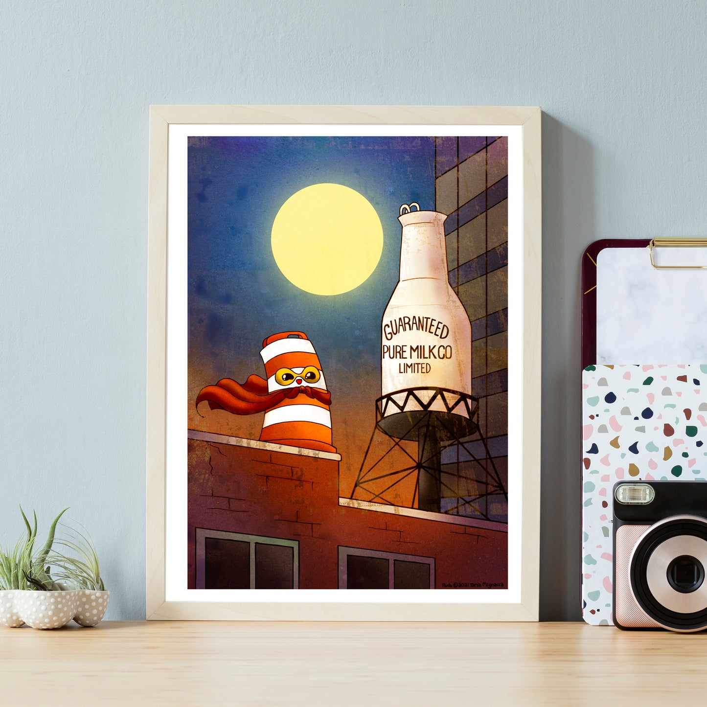 Guaranteed Pure Milk Bottle 9x12 Print
