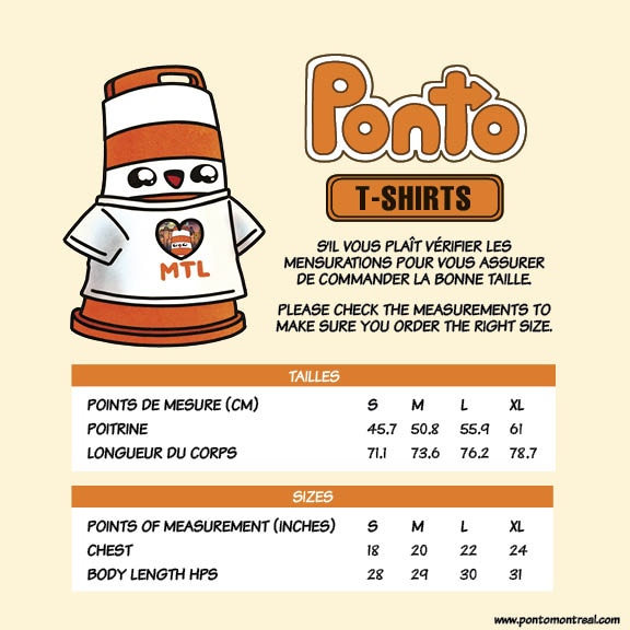 T-Shirt Ponto loves Montreal