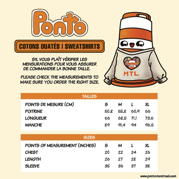 Sweatshirt Ponto loves Montreal