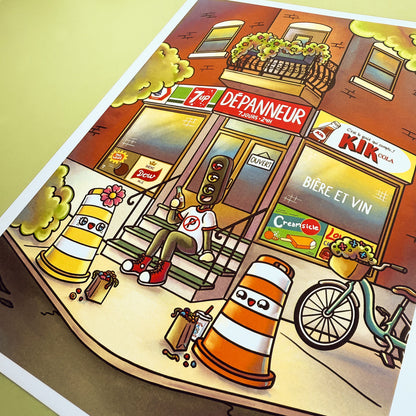 Dépanneur 9x12 Print