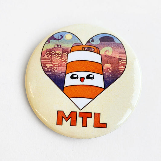 Ponto loves Montreal 2.25" round button