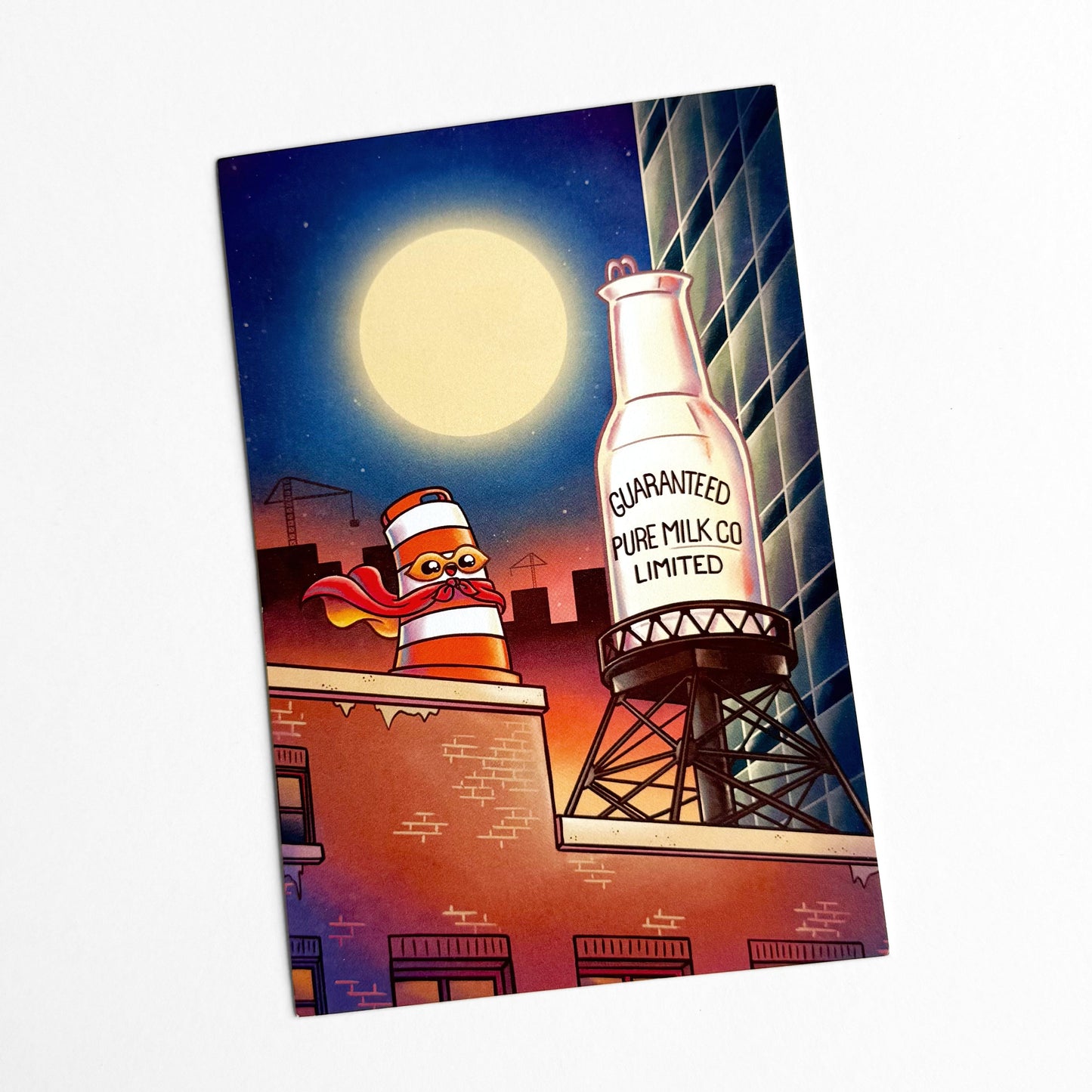 Guaranteed Pure Milk Bottle Postcard