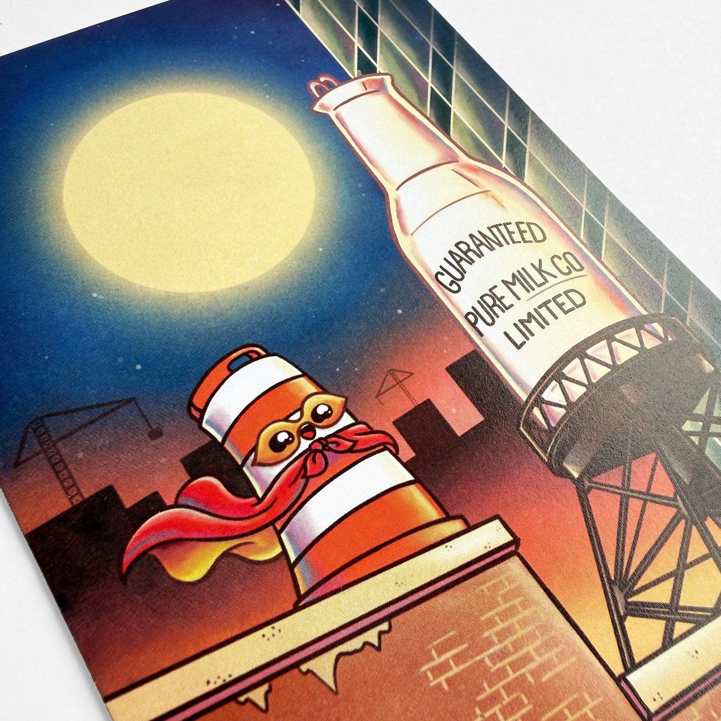 Guaranteed Pure Milk Bottle Postcard