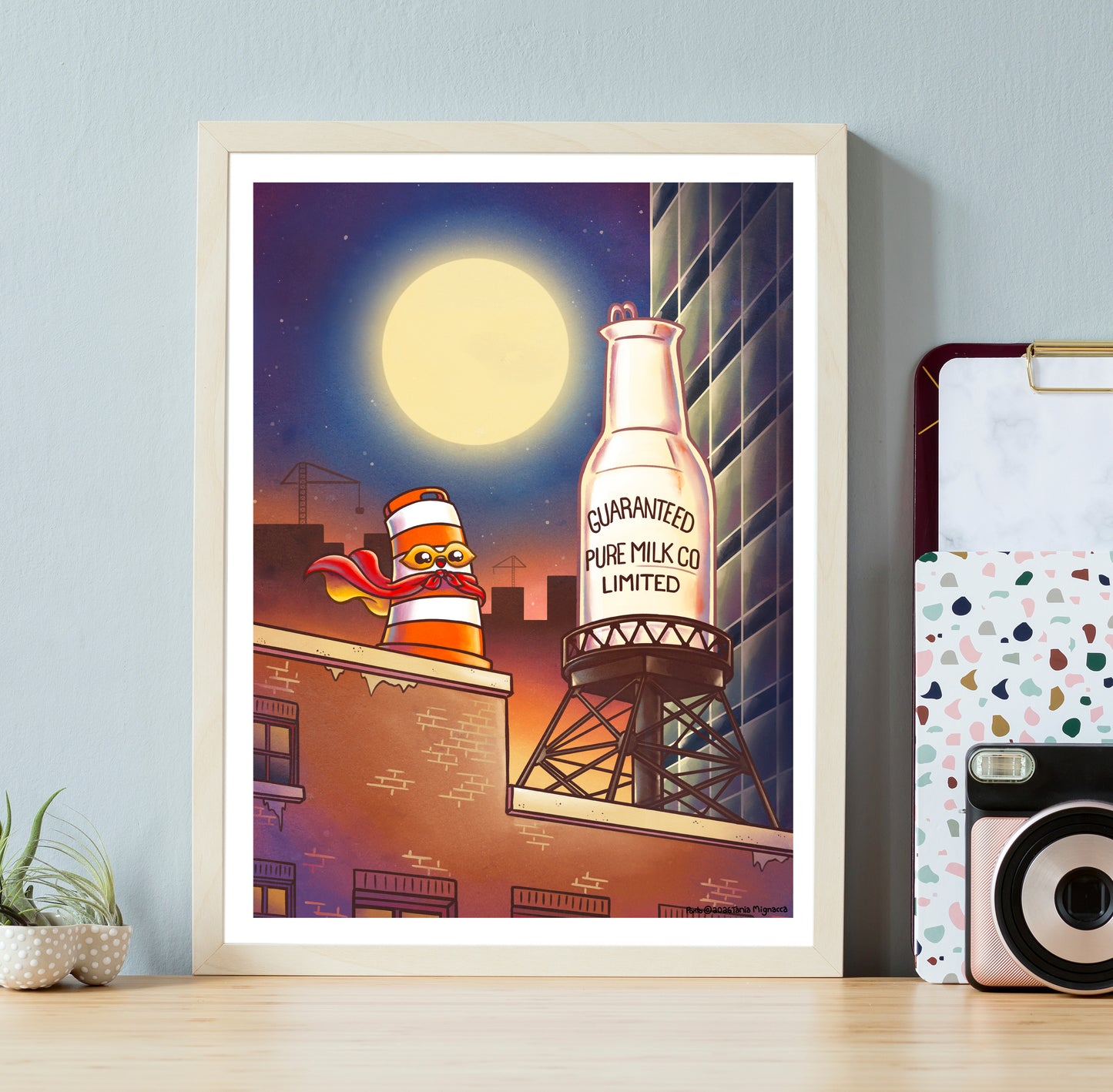 Guaranteed Pure Milk Bottle 9x12 Print