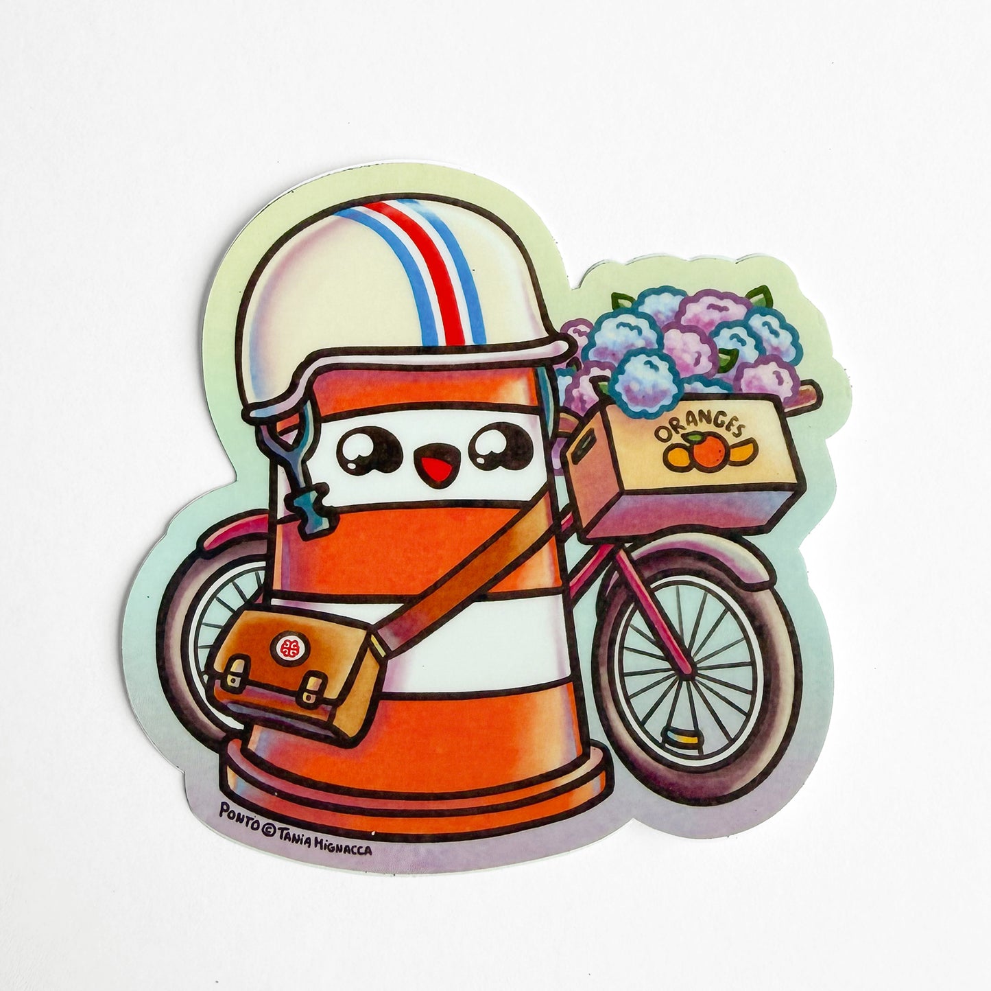 Retro Bike Ponto Sticker