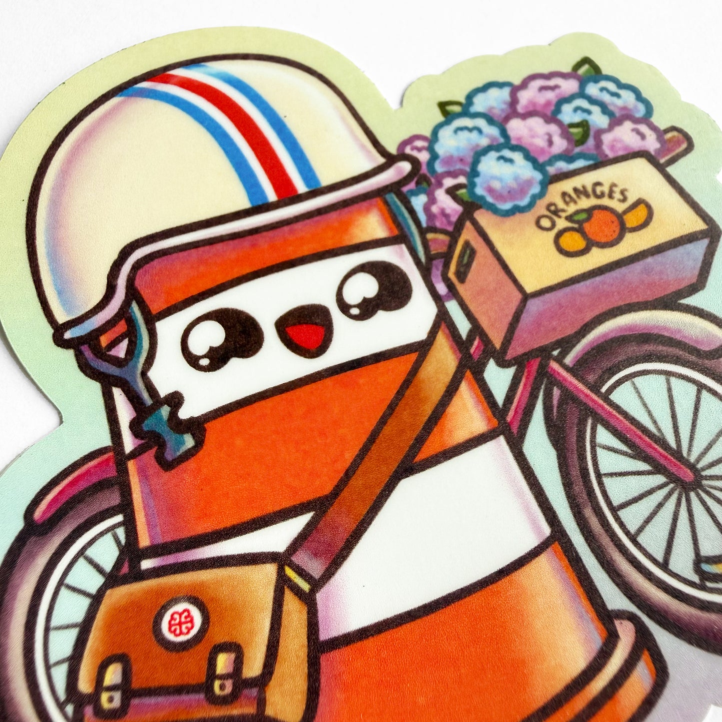 Retro Bike Ponto Sticker