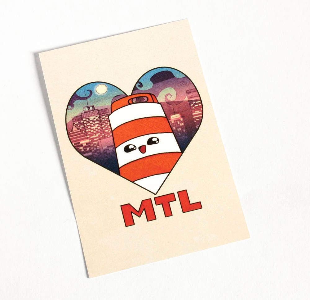 Ponto loves Montreal Postcard