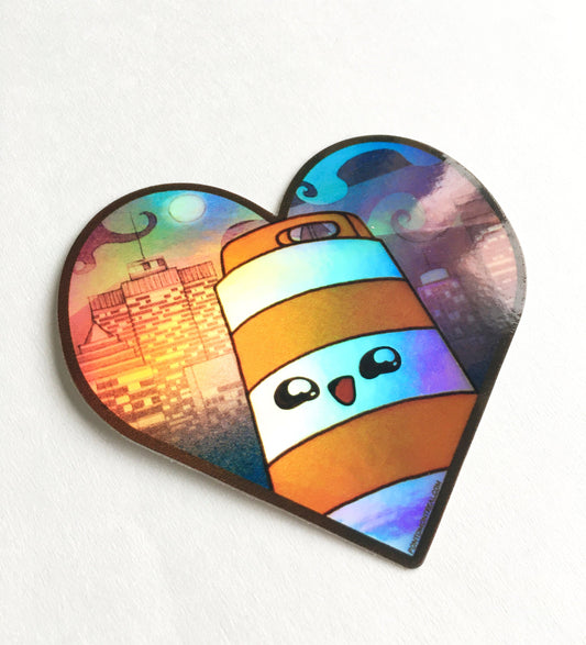 Heart Holographic Sticker