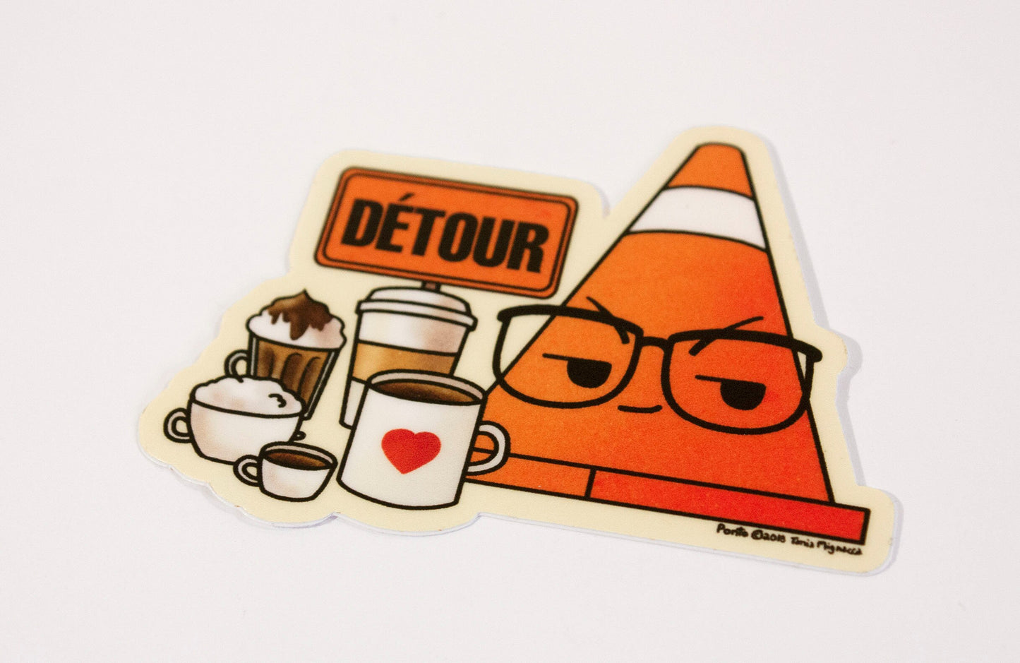 Gerald with coffee Sticker