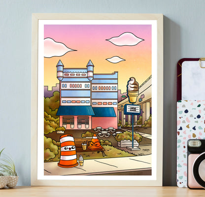 Ice Cream Castle 9x12 Print