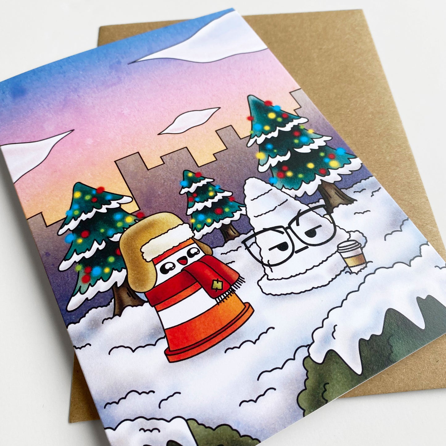 Snowcone Holiday greeting card