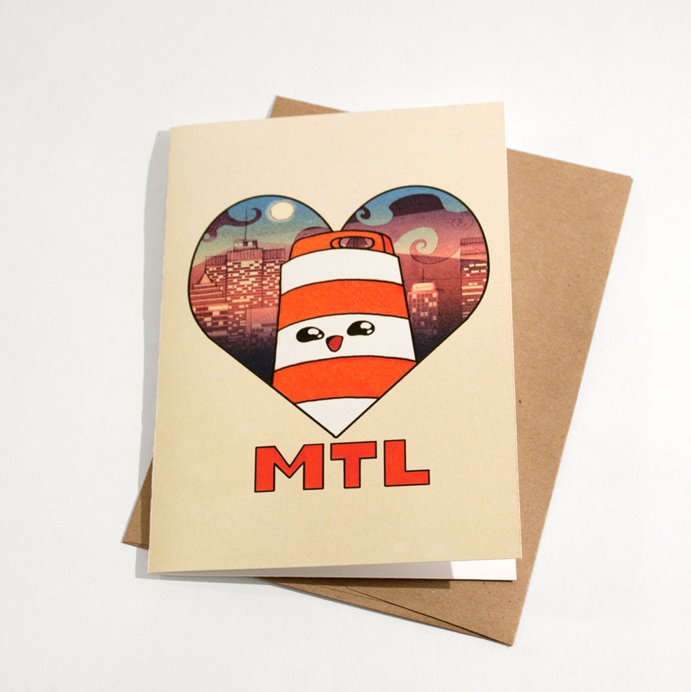 Ponto loves Montreal greeting card